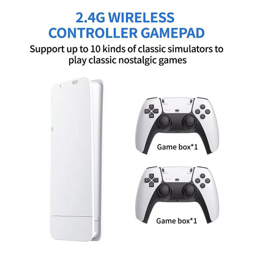 Retro Video Games Console Stick 4K Pro 128GB 4k+ Games Wireless Controllers 2.4G 1