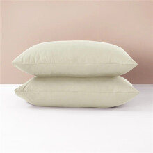 (Mocha) 2 X Pillowcase Luxury Fine Polycotton Housewife Style Pillow Covers Pair Soft Durable Standard UK Bed Pillow Case Set