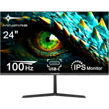 Minifire 24 Inch Monitor, USB Type-C Port, 100Hz,Eye-Care for Business & Office