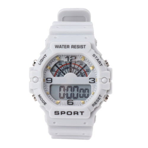 Retro Sportuhr Herren Digitaluhr Grau