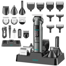 VGR Beard Hair Trimmer Grooming Kit Cordless Clippers Electric Shaver Razor Nose