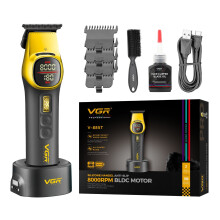 VGR Beard Trimmer Men Cordless Rechargeable Hair Clippers Electric Shaver Close