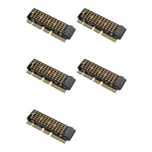 5X Carte Adaptateur M.2 NVME Vers PCI-E 4.0 L'Emplacement M.2 M-KEY Prend en Charge le Serveur 1U