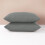 (SILVER) Luxury Pillowcase Cover 100% Poly Cotton Super Soft Bedroom Pillow Pair Pack 8