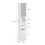 SoBuy Armoire SdB étroite miroir LED 180cm 3