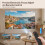 XGODY Smart 4K Projector Android 14.0 Portable WiFi Bluetooth HDMI 12000 Lumen 6