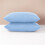 (SILVER) Luxury Pillowcase Cover 100% Poly Cotton Super Soft Bedroom Pillow Pair Pack 12
