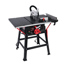 10" Table Saw 2000W – ParkerBrand PTS-250 with Extendable Table, Rip Fence & M