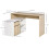 Homcom L-Shaped Corner Computer Desk Study Table PC Work w/ Storage Shelf Drawer Office 2
