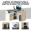 Homcom L-Shaped Corner Computer Desk Study Table PC Work w/ Storage Shelf Drawer Office 5
