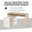 Homcom L-Shaped Corner Computer Desk Study Table PC Work w/ Storage Shelf Drawer Office 6