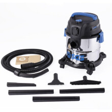 SGS 20 Litre Stainless Steel Workshop Wet and Dry Vacuum with Power Tool Adapter