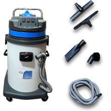 JOVS Commercial & Industrial Vacuum Cleaner 60L Wet/Dry 3600W - Plastic Tank