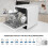 Mini Dishwasher 5L Water Tank Freestanding Table Top 6 Program Dishwasher Black 3
