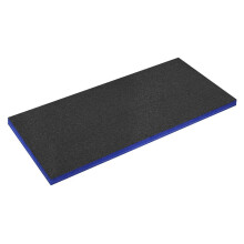 Sealey Shadow Foam Easy Peel Tool Box Foam Tray Inserts 1200x550x50mm Blue Black