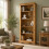 Corona Tall Bookcase Large Mexican Solid Pine Wood 5 Book Shelves 4