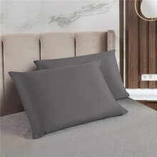 (Grey, Pack of 4) Pure Cotton Pillow Cases 2 or 4 Pack Housewife Bed Cover Soft Breathable for Luxurious Sleep 100% Cotton