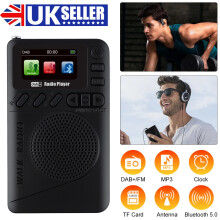 Mini Pocket DAB/DAB+ Digital FM Radio LCD Display Speaker Bluetooth Music Player