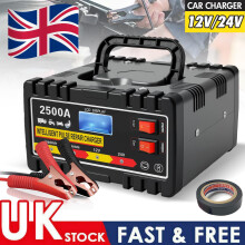 2500A HEAVY DUTY 12/24V AUTOMATIC CAR BATTERY CHARGER SMART PULSE REPAIR TRICKLE