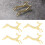 Essstäbchenruhe Gold Hirsch Hund 4er Set 1