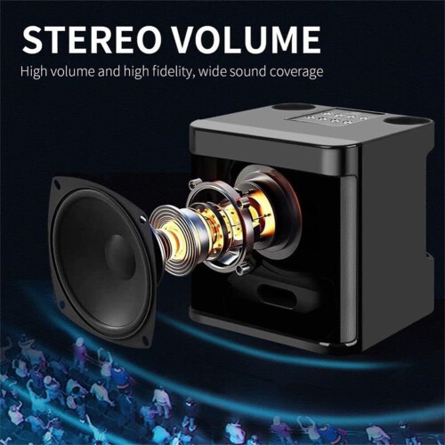 Bluetooth Karaoke Machine Portable Karaoke Speaker With 2 Wireless Microphones 2