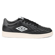 (, ) Umbro Clayton Leather Black/Castlerock/White Trainers