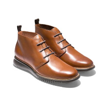 (, ) Cole Haan 2.Zerogrand British Tan Leather Men's Brown Chukka Boots