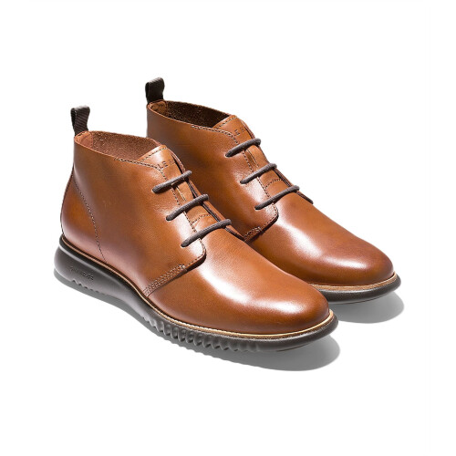 (, ) Cole Haan 2.Zerogrand British Tan Leather Men's Brown Chukka Boots