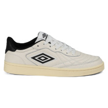 (, ) Umbro Clayton Leather White/Pastel Yellow/Black Trainers