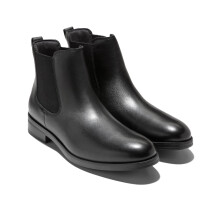 (, ) Cole Haan Newmark Grand Leather Men's Black Chelsea Boots