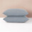 (SILVER) Luxury Pillowcase Cover 100% Poly Cotton Super Soft Bedroom Pillow Pair Pack 15