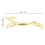 Goldene Tierische Essstäbchenablage 4er Pack 1