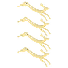 Essstäbchenhalter Gold 4 Stück Tierform