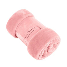 (Blush PINK, King) Mink Throw Warm Super Soft Plain Large Bed Blanket Sofa Double King Size For Warm Wingter Xmas Gift Sofa bed Tv lounge C
