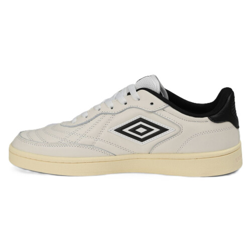 Umbro (, ) Umbro Clayton Leather White/Pastel Yellow/Black Trainers 1