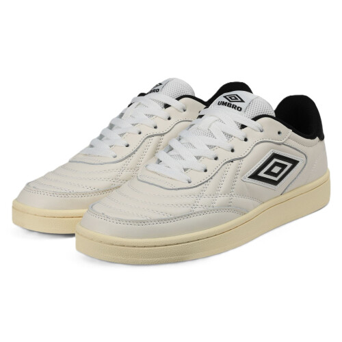 Umbro (, ) Umbro Clayton Leather White/Pastel Yellow/Black Trainers 2