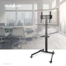 TV Gulv Stand | 32 - 55 " | Maksimal vægt: 35 kg | Premium Kolonne Design | Justerbare forudfastsatte højder | Snap-lock | Stål | Sort