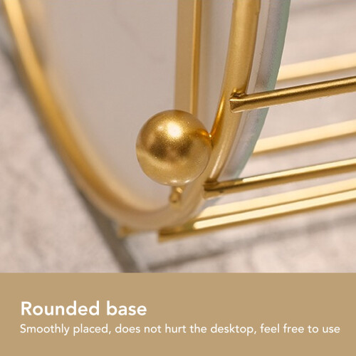 Kosmetik-Organizer Vogelkäfig Gold Eisen