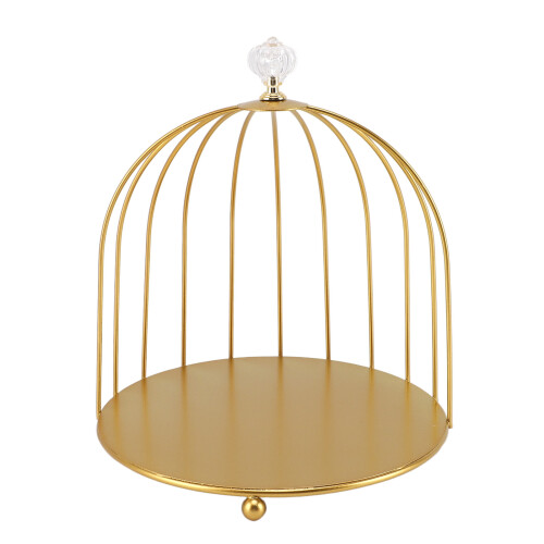 Make-up-Organizer Vogelkäfig Gold Eisen