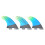 G5 FCS2 Surfbrett Heckflossen 3er Set 4