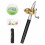 Teleskop Angelrute Stiftform Set mit Rolle 2