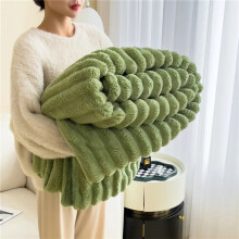 (Green, 150*200cm/59.05*78.74inch) Cozy Ultra-Soft Flannel Sleeping Throw Blanket for Sofa or Bed, Lightweight Soft Warm