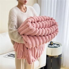 (Pink, 100*150cm/39.37*59.05inch) Cozy Ultra-Soft Flannel Sleeping Throw Blanket for Sofa or Bed, Lightweight Soft Warm