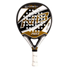 Raquette de padel - ENEBE - Combat 7.1-V.2 - Noir/Blanc - Design moderne - Adulte
