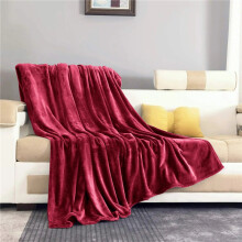 (Burgundy, Single (130 x 150 CM)) Luxury Ultra Soft Fleece Blanket – Soft, Comfy Throw for Couch, Sofa & Bed – Soft Fabric