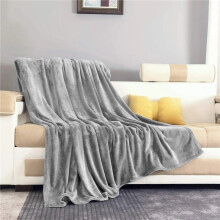 (Silver, King (200 x 240 CM)) Luxury Ultra Soft Fleece Blanket – Soft, Comfy Throw for Couch, Sofa & Bed – Soft Fabric