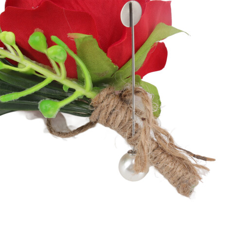 Künstliche Corsage Rot 5 Stück