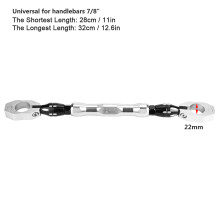 Motorrad Balance Bar Lenkerverstärkung Silber CNC