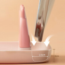 Deckelhalter und Löffelablage, Pink, PP, 8x15,5x17