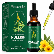 Mullein Leaf Extract Drops For Lungs Health - 60ml Lung Cleansing & Mucus Relief